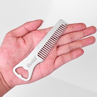 Sisir Rambut Bentuk Jenggot Bahan Stainless Steel Harga Grosir, Sisir Jenggot & Kumis, Perlengkapan Perawatan Jenggot untuk Pria