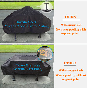 Flat Top Grill <strong>Cover</strong> with Sealed Seam Heavy Duty Waterproof <strong>Large</strong> Grill <strong>Cover</strong> 75 Inch <strong>Bbq</strong> Grill <strong>Cover</strong> - Product Image 5