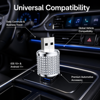 30% de Descuento en Adaptador para Auto Plateado 2 en 1, Adaptador Universal Plug and Play Negro, CarPlay Inalámbrico Android
