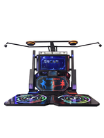 Machine de danse interactive WenQi Pump It Up - Machine d'arcade Dance Revolution en métal avec Wi-Fi et compatible anglais pour utilisation en intérieur