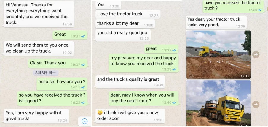 Feedbacks of Dump Trucks