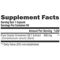Capsules de Cannelle de Ceylan pour l'Énergie, le Soutien Cardiaque et Métabolique, 60 Capsules, Complément de Cannelle pour Hommes et Femmes, Soutien Antioxydant