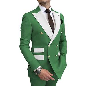 メンズスーツツーピーススリムフィットプロフェッショナルドレスシングルブレスト2ボタンスポーツカジュアルブレザーパーティーウエディング軽量セット - Product Image 6