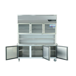 Ristorante <span class=keywords><strong>porta</strong></span> di vetro congelatore supermercato frigo acciaio inox <span class=keywords><strong>combinato</strong></span> <span class=keywords><strong>frigorifero</strong></span> - Product Image 3