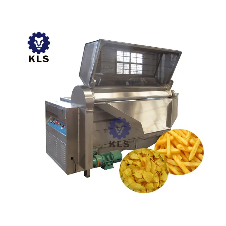 KLS ticari yüksek verimli kızartma makinesi fritöz patates cipsi kızartma makinesi fiyat