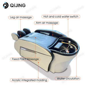 Elektrisches Kopfwaschbett für Friseursalons mit Massagefunktion, <span class=keywords><strong>Shampoo</strong></span>-Becken und LED-Beleuchtung - Product Image 6