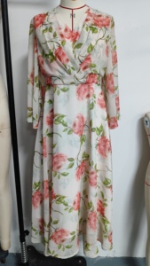 Vestido Midi Cruzado de Gasa Floral para Mujer con Manga Acampanada, Estilo Bohemio, para Verano, Ocio, Vacaciones, Resort, Playa, <span class=keywords><strong>Boutique</strong></span> - Product Image 2