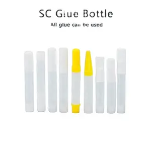 Botella de pegamento para uñas, viales de plástico, 1g2g0.5ml, adhesivo para uñas de mascotas para zapatos, gotero electrónico de juguete