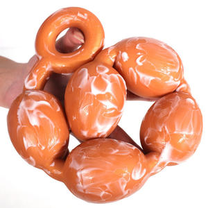 Grandes perles anales en silicone liquide avec anneau de traction - Product Image 3