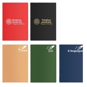 Carnet en papier kraft plié à la française rétro A5 B5, logo personnalisable, cahier d'exercices pour étudiants, bloc-notes à feuilles souples, cadeau - Product Image 5
