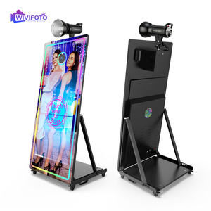 Machine Photobooth 3D LED Automatique Portable de 65'' en Flight Case Ouvert avec Miroir <span class=keywords><strong>Selfie</strong></span> et Imprimante pour Événements - Product Image 4