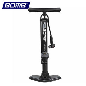 Bomba de Bicicleta de Alta Presión BOMB OEM/ODM, Bomba de Piso de Acero con Manómetro, Accesorios para Bicicleta - Product Image 1