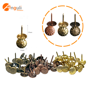 Venta directa de fábrica Muebles Accesorios de <span class=keywords><strong>metal</strong></span> Patrón Tapicería hueca Cabeza plana Sofá Clavo <span class=keywords><strong>para</strong></span> sofá y silla - Product Image 5