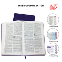 Bible imprimée sur carton avec impression offset sur papier d'art, best-seller, économique, livre de prières religieux en carton 60 g/m², Bible KJV