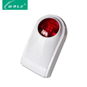Updated wireless outdoor water proof siren 110dB sound and flash light siren support Smart life APP