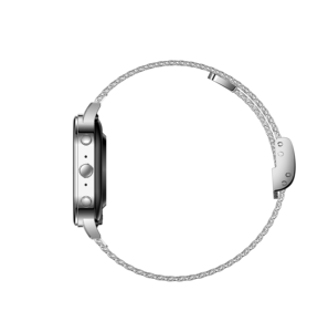 <span class=keywords><strong>Breitling</strong></span> <span class=keywords><strong>Reloj</strong></span> de carga de succión magnética 1,4 inchTFT 200mAh Batería IP67 Calendario de metal cuadrado Brújula Correa de acero de silicona - Product Image 6