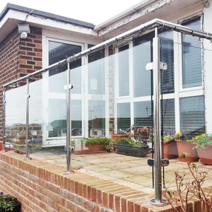 Ringhiera in Vetro Temperato YL METAL, <span class=keywords><strong>Ringhiere</strong></span> in Vetro Inox <span class=keywords><strong>per</strong></span> Balcone con Corrimano - Product Image 4