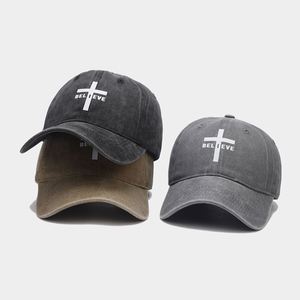 Casquettes de baseball vintage en coton lavé avec logo brodé et impression personnalisée en gros Chapeaux de baseball pour hommes - Product Image 2