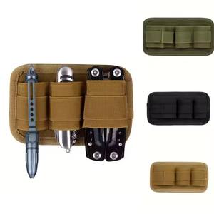 빈티지 트렌디 전술 후크 앤 루프 패널 파우치 EDC 도구 내부 분리 홀더 조끼 백팩 인서트 오거나이저 내구성 금속 - Product Image 3