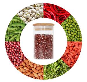 Spice Glazen Potten Met Bamboe Luchtdicht Deksels Voedsel Opslag Containers Voor Thuis Keuken <span class=keywords><strong>Pasta</strong></span>, Koffie, Specerijen, granen, Snoep Leveranciers - Product Image 4