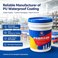 Revêtement imperméable en polyuréthane à base d'huile, haute résistance, haute adhérence, économique, directement de l'usine, pour piscine, salle de bain