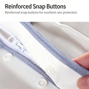 Imperméable long pour adulte en EVA épais personnalisé avec gants imperméables et capuche étendue, <span class=keywords><strong>poncho</strong></span> de pluie pour activités de plein air et cyclisme - Product Image 6