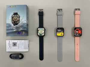 Nouvelle montre intelligente de luxe H13, étanche IP68, écran de <span class=keywords><strong>1</strong></span>,85 pouce, podomètre, bouton rotatif, montre de sport triple protection 2026 - Product Image 3