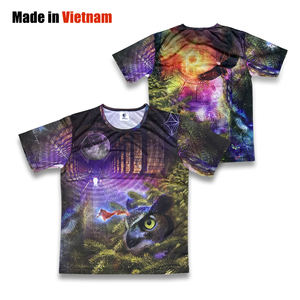 Chemises personnalisées bon marché T-shirts à col rond respirants à impression par sublimation à séchage rapide - Product Image 1