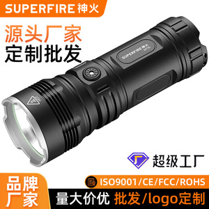 Lampe torche Superfire GT70 en alliage d'aluminium, étanche IP44, rechargeable, haute luminosité, pour usage extérieur - Product Image 5