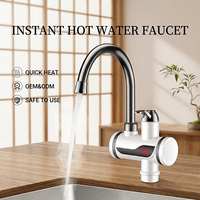 Robinet d'eau chaude électrique Yuson à chauffage rapide en 3 secondes, affichage numérique ABS, chauffe-eau instantané sans réservoir