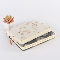 Buku Catatan Jurnal Hadiah Kustom dengan Sampul Keras Berbahan Linen, Cetak Digital Deboss Kupu-kupu, Logo Kustom, dan Jilid Termal Bonvada