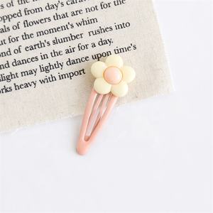 YIYIโรงงานขายส่งราคาถูกเด็กด้านคลิปผมลูกอมสีโลหะดอกไม้โลหะผสมBBคลิปสำหรับทารกหญิง - Product Image 5