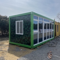 Maison modulaire préfabriquée en conteneur de 20 pieds à installation rapide pour camp de travailleurs, bureau, logement