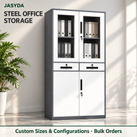 Armoire métallique avec portes verrouillables pour le rangement de documents de bureau et d'archives professionnels – Tailles et couleurs personnalisées – Vente en gros