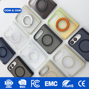 ผู้ผลิต OEM/ODM แบบกำหนดเอง เคสแม่เหล็กใสแบบพับได้พร้อมบานพับในตัวและหมุนได้ 360 องศา °   ขาตั้งแบบหมุนได้สำหรับ iPhone 18 Fold - Product Image 4