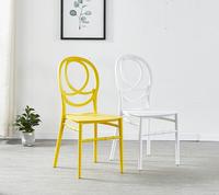 Chaise de salle à manger en plastique transparent antique du milieu du siècle forme OK-vente en gros pour la maison bureau Bar parc appartement salle de sport utilisation de la salle de bain