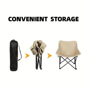Chaises de camping pliantes légères pour adultes et enfants, pour activités de plein air, parcs, pique-niques, randonnées, avec sac de transport et poche latérale - Product Image 3