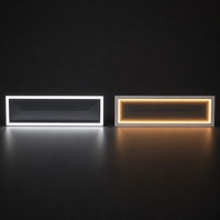 Plafonnier LED Moderne à Montage en Surface, Diffusion Standard Américaine 1x4FT, 5 Températures de Couleur + 3500K Double Mode, Puissance Sélectionnable 20/30/40W, Certifié ETL