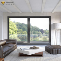 Supplier Pintu Geser Aluminium Berinsulasi Bersertifikat untuk Penggunaan Villa Desain Kustom Grosir