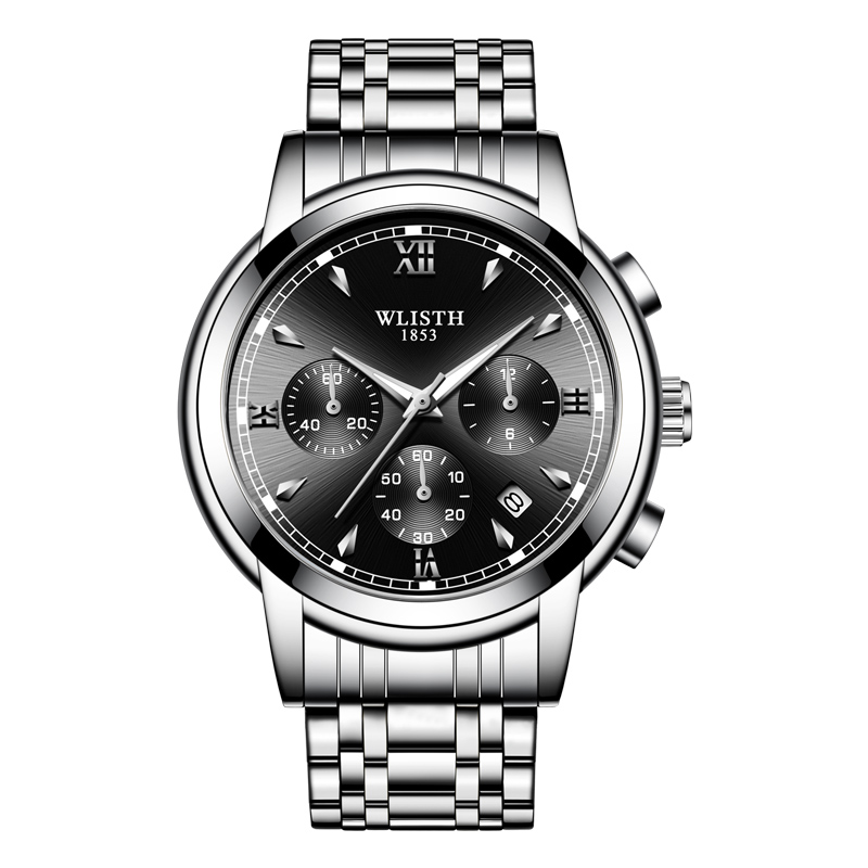 Striscia di acciaio nero/argento 4 #