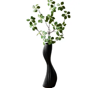 세라믹 꽃병 꽃병 북유럽 가구 수공예 장식 간단한 장식 꽃 도자기