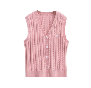 Runwaylover 2614 <strong>Sleeveless</strong> 2024 <strong>Ladies</strong> Retro Knitted <strong>Cardigan</strong> - Product Image 4