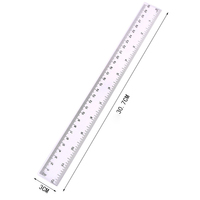 Règles droites transparentes en plastique BoYing, double mesure en pouces et en cm, 30 cm, 20 cm, 15 cm, outils de mesure, fournitures scolaires, promotion