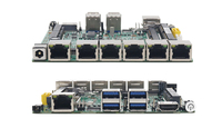 Carte mère industrielle de contrôle i7-8550U i3-6006U 6 LAN Intel UHD Graphics 4x USB 3.0 2x COM RS232/422/485 GPIO IPC PCBA