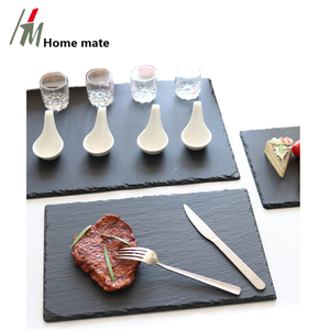 22x16 centimetri in pietra Naturale piatto di ardesia sushi Alla Moda piatto <span class=keywords><strong>da</strong></span> portata set di <span class=keywords><strong>6</strong></span> per il <span class=keywords><strong>servizio</strong></span> diverso - Product Image 6
