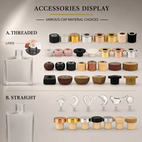 Flacon vide en verre pour diffuseur d'arômes avec bouchon et bâtonnets, pour huiles essentielles et parfums, 50ml, 100ml, 150ml, 250ml