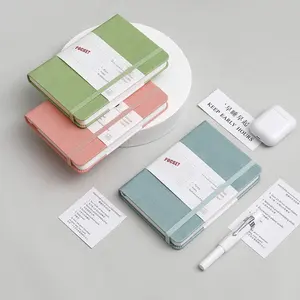 Logo Kustom Pu Kulit Moleskine Notebook dengan Bolpoin