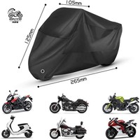 Housse de moto imperméable pour l'extérieur, protection UV, anti-poussière, en polyester soyeux, couleur et logo personnalisés