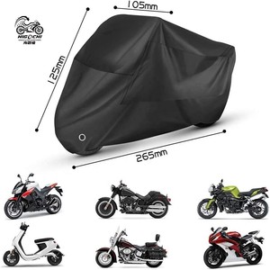 Housse de moto imperméable pour l'extérieur, protection UV, anti-poussière, en polyester soyeux, couleur et <span class=keywords><strong>logo</strong></span> personnalisés - Product Image 1