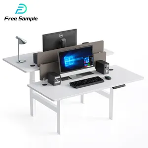 Дешевый Электрический одномоторный регулируемый по высоте умный угловой стол Yz, система рамок, большой складной гидравлический офисный стол